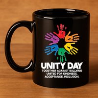Unity Day Together Against Bullying United For Kindness Acceptance Inclusion 11oz C Handle Ceramic Mug