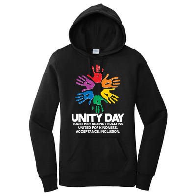 Unity Day Together Against Bullying United For Kindness Acceptance Inclusion Women's Pullover Hoodie