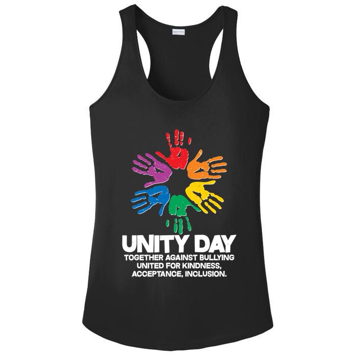 Unity Day Together Against Bullying United For Kindness Acceptance Inclusion Ladies PosiCharge Competitor Racerback Tank