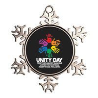 Unity Day Together Against Bullying United For Kindness Acceptance Inclusion Metallic Star Ornament