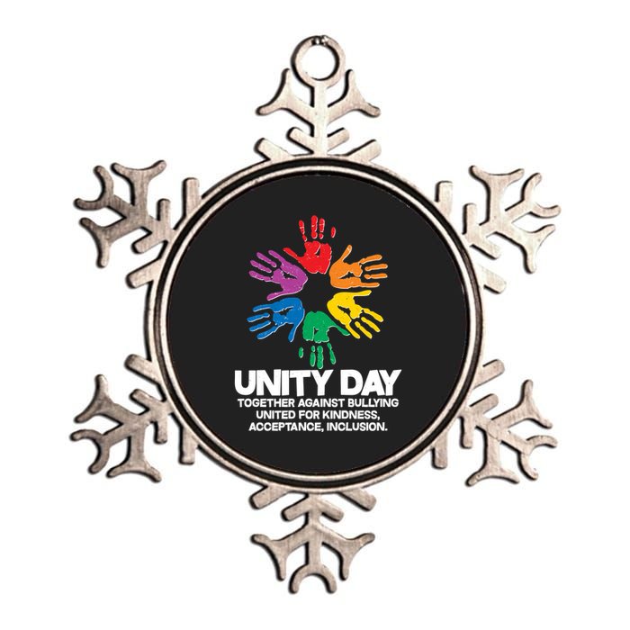 Unity Day Together Against Bullying United For Kindness Acceptance Inclusion Metallic Star Ornament