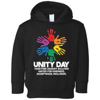 Unity Day Together Against Bullying United For Kindness Acceptance Inclusion Toddler Hoodie