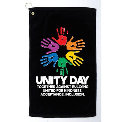 Unity Day Together Against Bullying United For Kindness Acceptance Inclusion Golf Towel