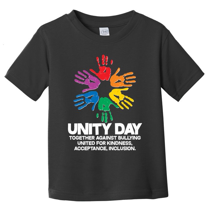 Unity Day Together Against Bullying United For Kindness Acceptance Inclusion Toddler T-Shirt