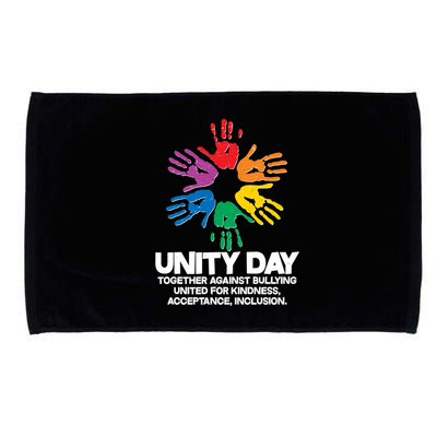 Unity Day Together Against Bullying United For Kindness Acceptance Inclusion Microfiber Hand Towel