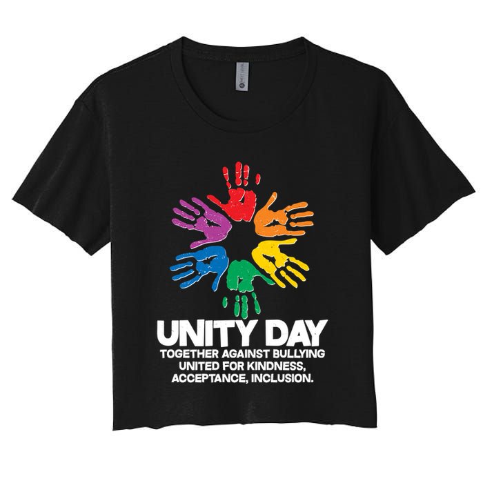 Unity Day Together Against Bullying United For Kindness Acceptance Inclusion Crop Top