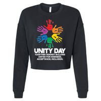 Unity Day Together Against Bullying United For Kindness Acceptance Inclusion Cropped Pullover Crew