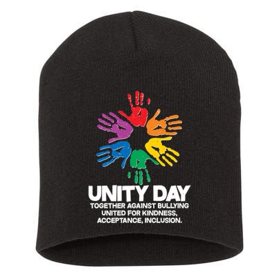 Unity Day Together Against Bullying United For Kindness Acceptance Inclusion Short Acrylic Beanie