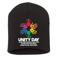 Unity Day Together Against Bullying United For Kindness Acceptance Inclusion Short Acrylic Beanie