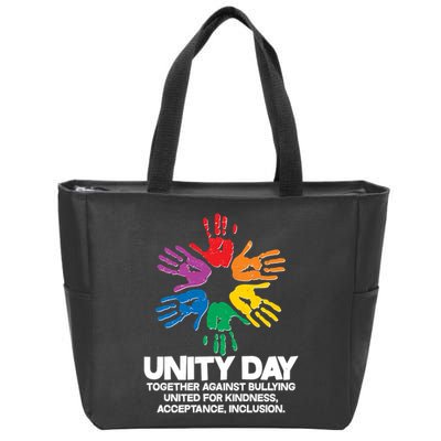 Unity Day Together Against Bullying United For Kindness Acceptance Inclusion Zip Tote Bag