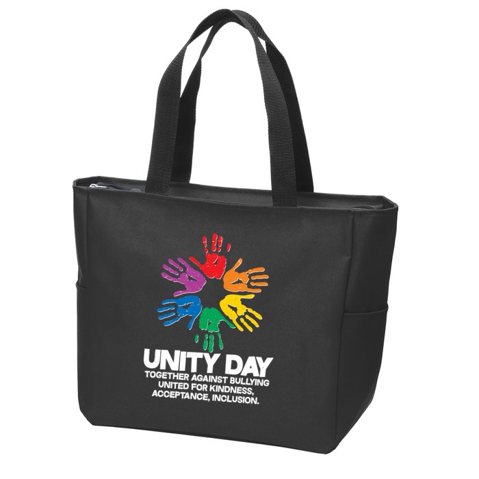 Unity Day Together Against Bullying United For Kindness Acceptance Inclusion Zip Tote Bag