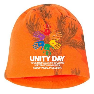 Unity Day Together Against Bullying United For Kindness Acceptance Inclusion Kati - Camo Knit Beanie