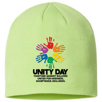 Unity Day Together Against Bullying United For Kindness Acceptance Inclusion Sustainable Beanie