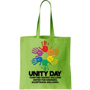 Unity Day Together Against Bullying United For Kindness Acceptance Inclusion Tote Bag