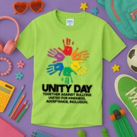 Unity Day Together Against Bullying United For Kindness Acceptance Inclusion Kids T-Shirt