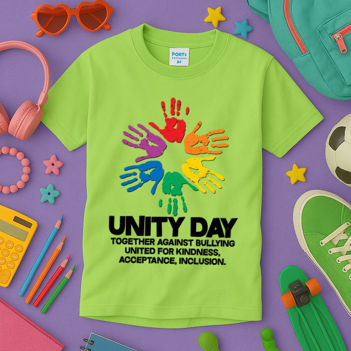 Unity Day Together Against Bullying United For Kindness Acceptance Inclusion Kids T-Shirt