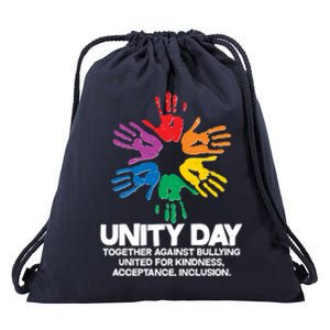 Unity Day Together Against Bullying United For Kindness Acceptance Inclusion Drawstring Bag