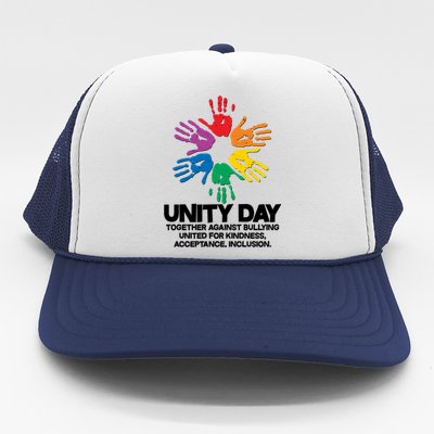 Unity Day Together Against Bullying United For Kindness Acceptance Inclusion Trucker Hat