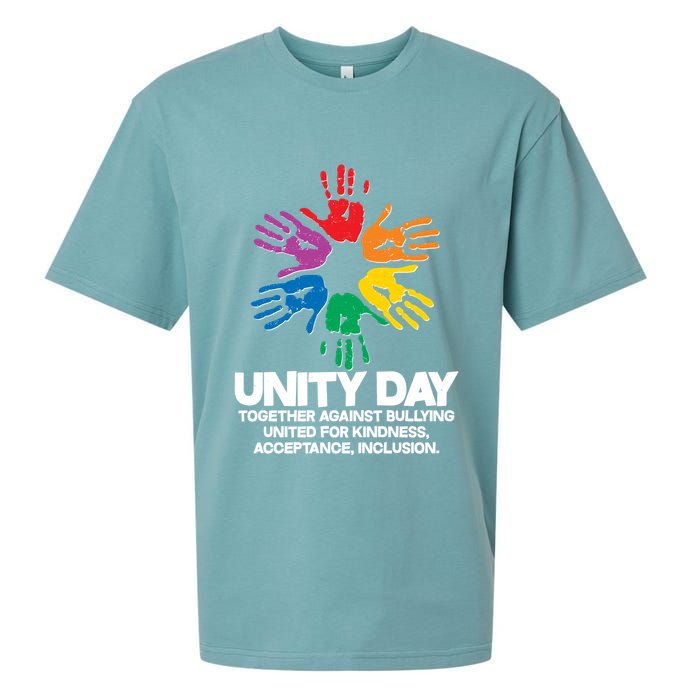 Unity Day Together Against Bullying United For Kindness Acceptance Inclusion Sueded Cloud Jersey T-Shirt