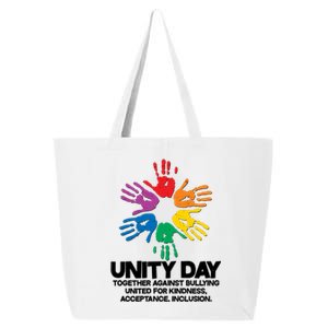 Unity Day Together Against Bullying United For Kindness Acceptance Inclusion 25L Jumbo Tote