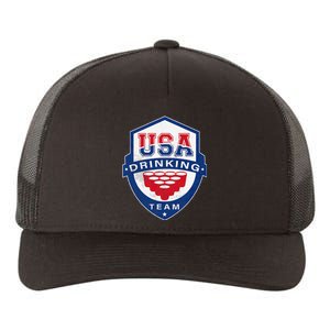 USA Drinking Team 4th of July Funny Independence Day Drunk Yupoong Adult 5-Panel Trucker Hat