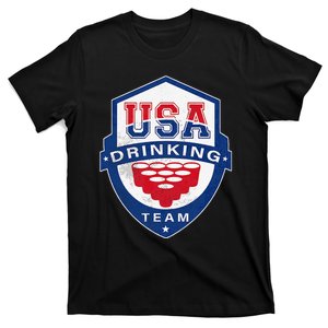 USA Drinking Team 4th of July Funny Independence Day Drunk T-Shirt