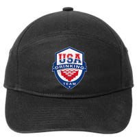 USA Drinking Team 4th of July Funny Independence Day Drunk 7-Panel Snapback Hat