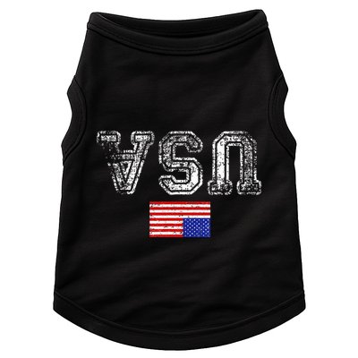 Upside Down Usa Flag In Distress Us Constitution Usa Pride Doggie Tank