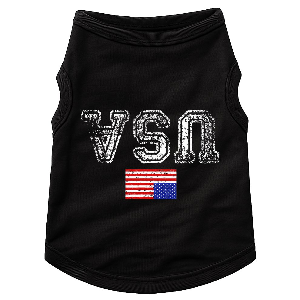 Upside Down Usa Flag In Distress Us Constitution Usa Pride Doggie Tank