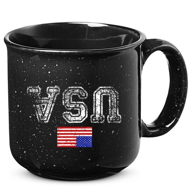 Upside Down Usa Flag In Distress Us Constitution Usa Pride 15oz Campfire Ceramic Mug