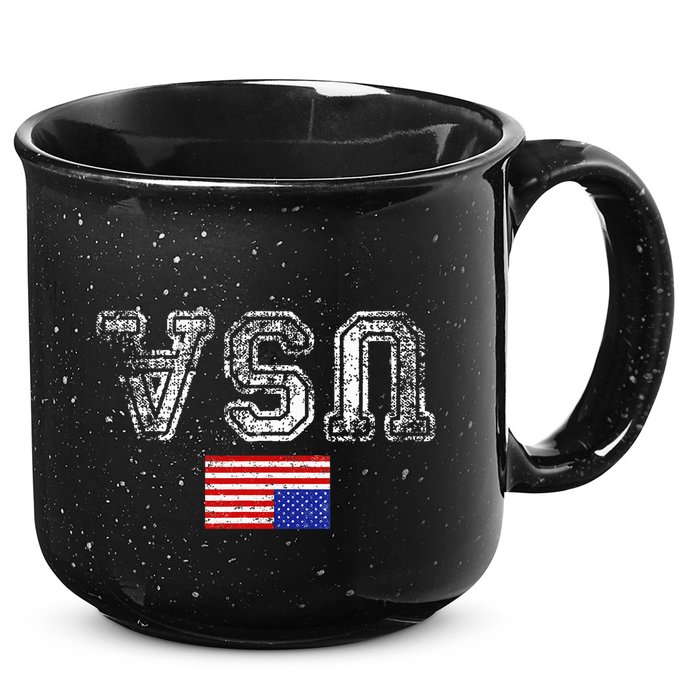 Upside Down Usa Flag In Distress Us Constitution Usa Pride 15oz Campfire Ceramic Mug