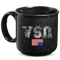 Upside Down Usa Flag In Distress Us Constitution Usa Pride 15oz Campfire Ceramic Mug