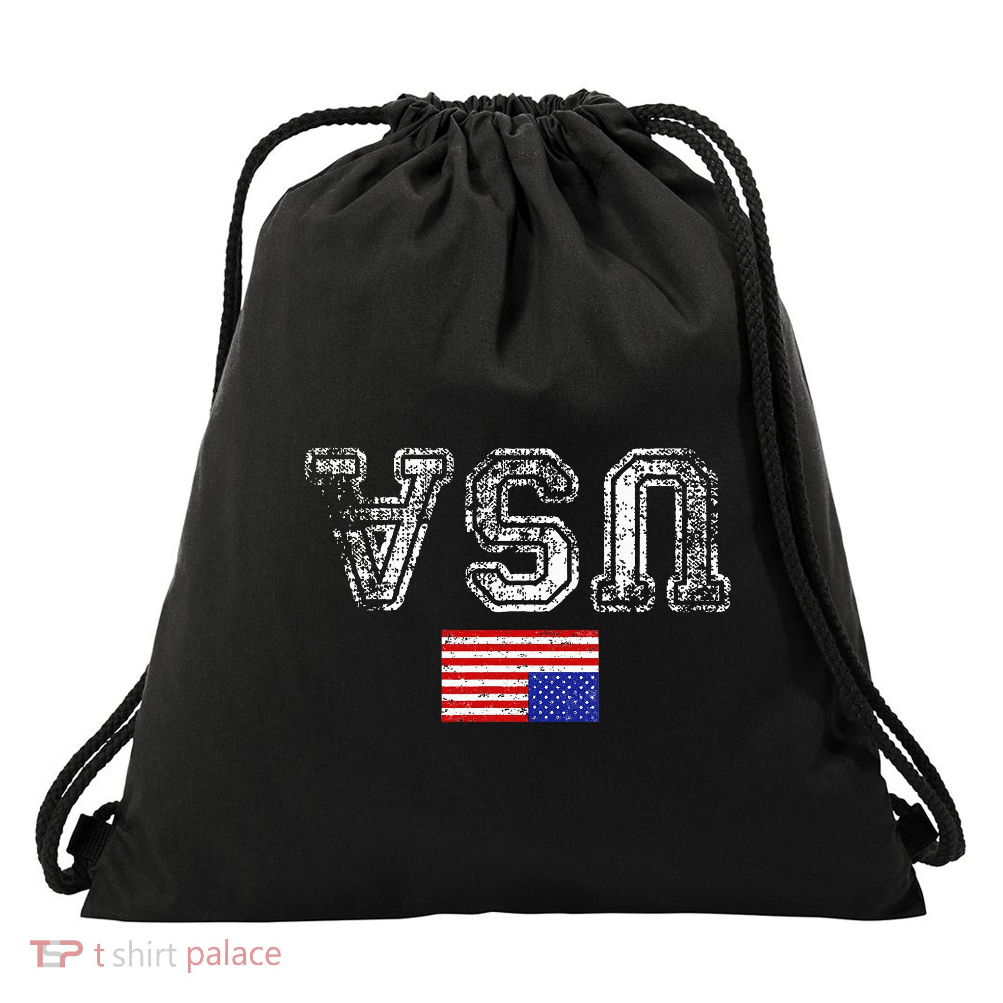 Upside Down Usa Flag In Distress Us Constitution Usa Pride Drawstring Bag
