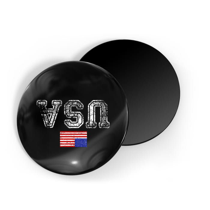 Upside Down Usa Flag In Distress Us Constitution Usa Pride Magnet