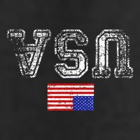 Upside Down Usa Flag In Distress Us Constitution Usa Pride Large Microfiber Waffle Golf Towel