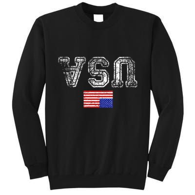 Upside Down Usa Flag In Distress Us Constitution Usa Pride Tall Sweatshirt