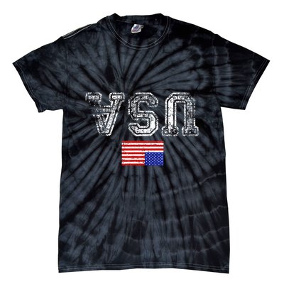 Upside Down Usa Flag In Distress Us Constitution Usa Pride Tie-Dye T-Shirt