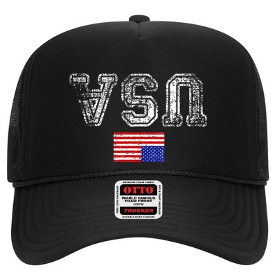 Upside Down Usa Flag In Distress Us Constitution Usa Pride Trucker Hat