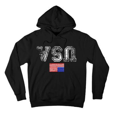 Upside Down Usa Flag In Distress Us Constitution Usa Pride Tall Hoodie