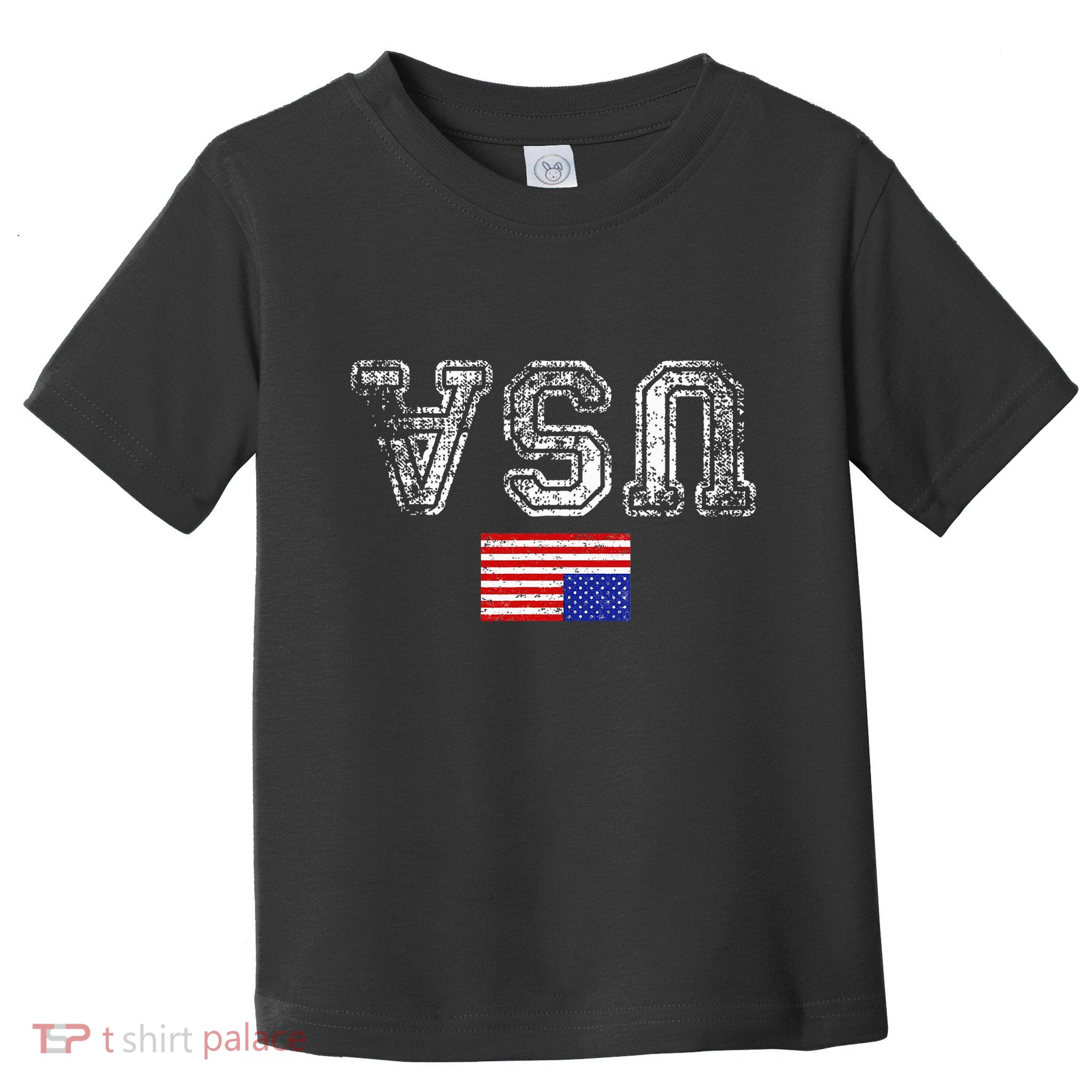 Upside Down Usa Flag In Distress Us Constitution Usa Pride Toddler T-Shirt