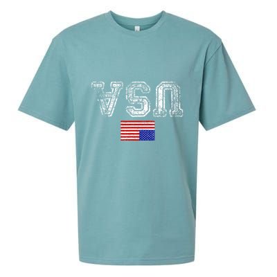 Upside Down Usa Flag In Distress Us Constitution Usa Pride Sueded Cloud Jersey T-Shirt