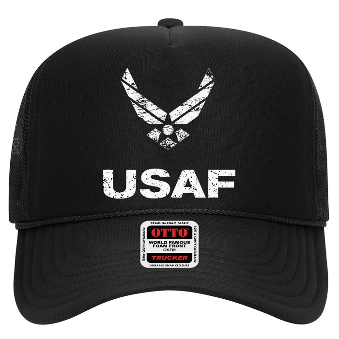 Usaf Distressed Usaf Simple Trucker Hat