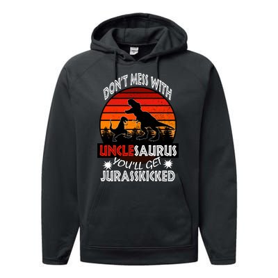 Uncle Dinosaur Performance Fleece Hoodie