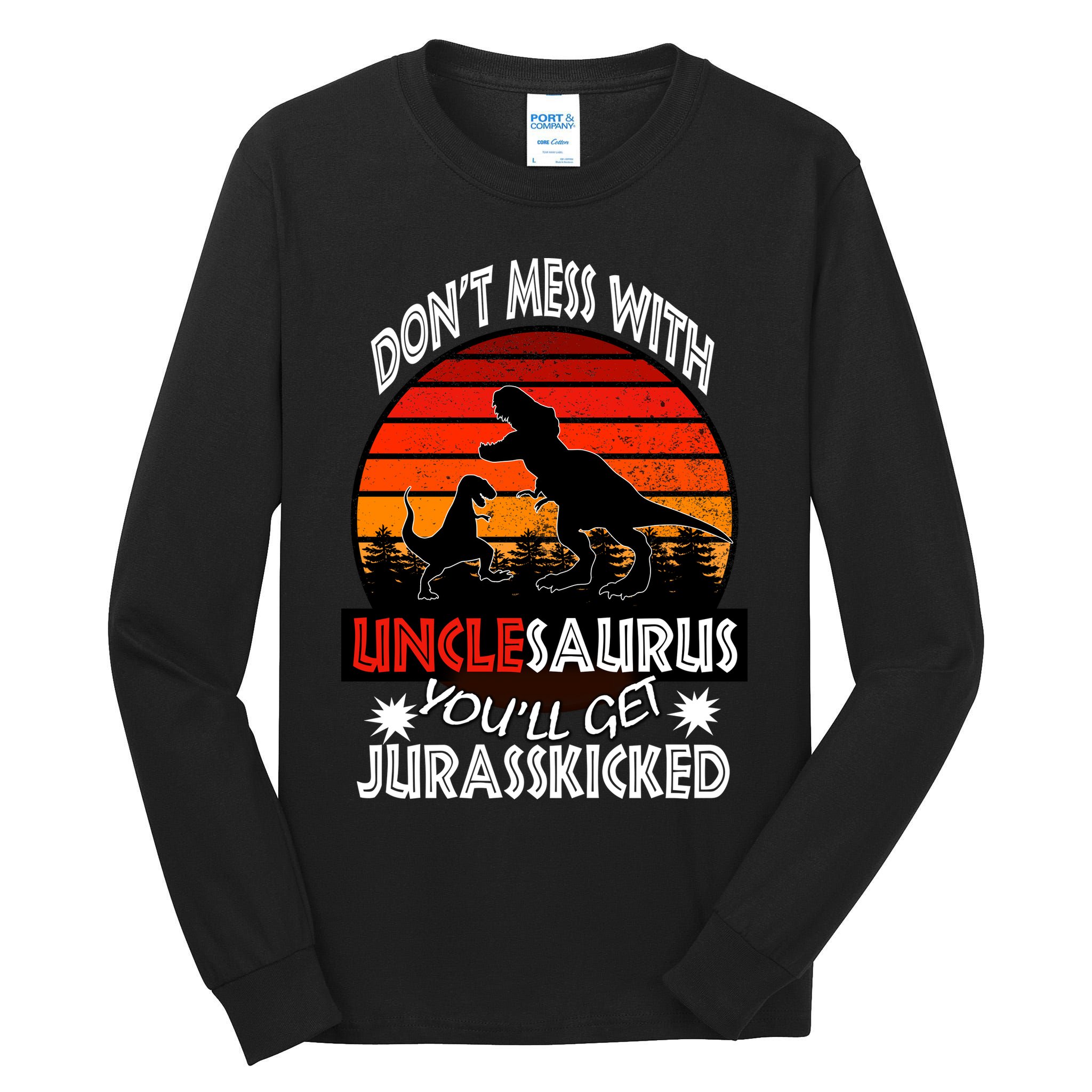 Uncle Dinosaur Tall Long Sleeve T-Shirt