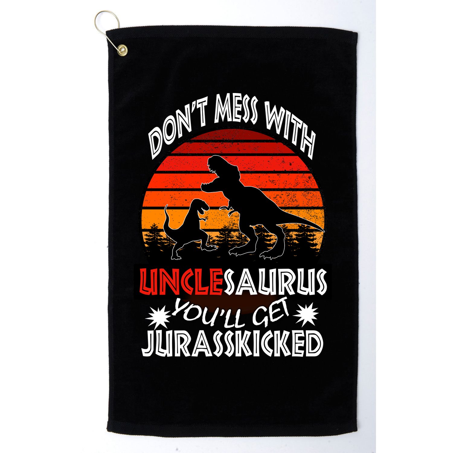 Uncle Dinosaur Golf Towel