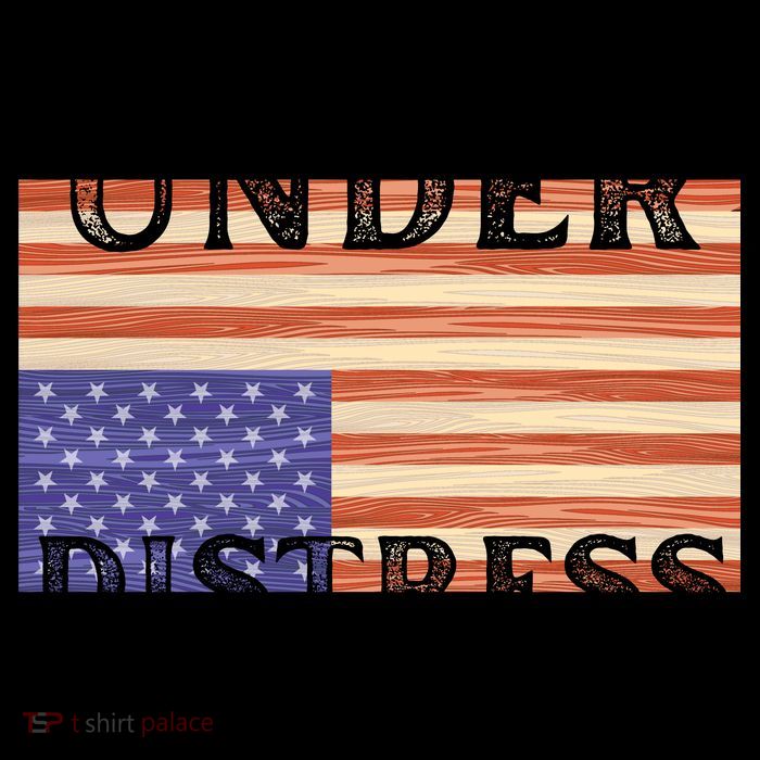 Under Distress Upside Down American Flag USA 7-Panel Snapback Hat