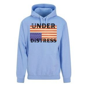 Under Distress Upside Down American Flag USA Unisex Surf Hoodie