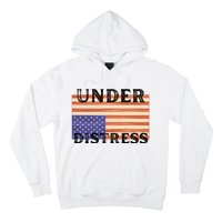 Under Distress Upside Down American Flag USA Hoodie