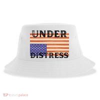 Under Distress Upside Down American Flag USA Sustainable Bucket Hat