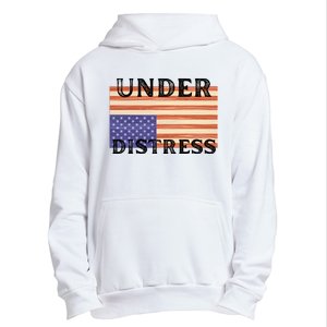 Under Distress Upside Down American Flag USA Urban Pullover Hoodie